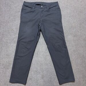 Lululemon ABC Classic-Fit 5 Pocket Pant Mens Sz 34 Warpstreme Obsidian LM5ADES